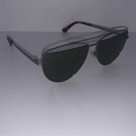 alexander McQueen Silver Aviator Sunglasses - Picture 2 of 9